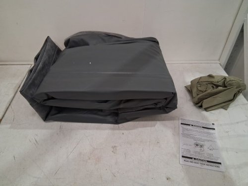 intex DuraBeam Deluxe Comfort Plush Air Mattress with Built in Electric Pump - QUEEN - 18"H - grey (model: ap619d) image 3