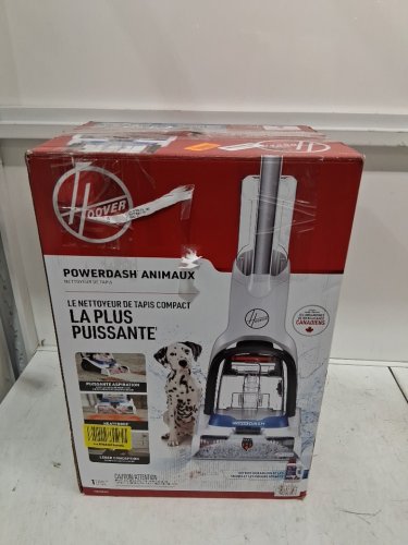 HOOVER corded POWERDASH PET COMPACT lightweight CARPET CLEANER - WHITE/BLUE (MODEL: FH50705vcd) image 7