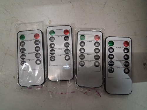 24pk flameless led candles with remotes - grey image 2