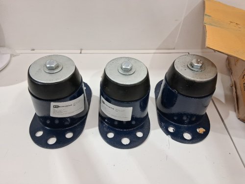 3PK Flsmidth Mason BRA Captive Iron Neoprene Floor Wall Mount Vibration Dampener Isolator - blue (model: 78520) image 4
