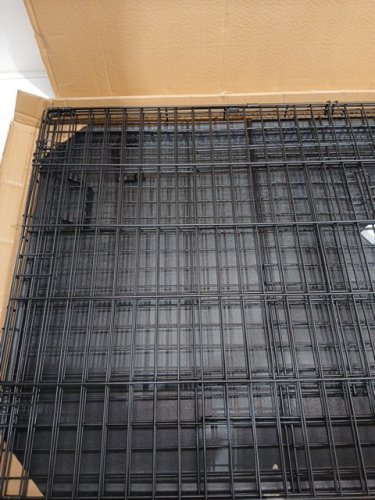 FEANDREA DOG CAGE PET CRATE With 2 DOORS FOR EASY ENTRY - XXL (48") - black (MODEL: PPD48H) image 4