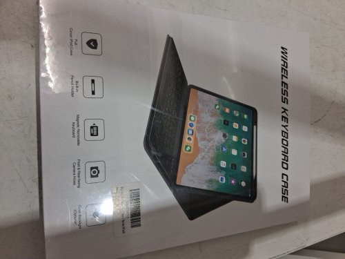 WIRELESS BLUETOOTH KEYBOARD FOLIO CASE FOR IPAD 9TH/8TH/7TH GEN 10.2" AND IPAD PRO 10.5" - BLACK (MODEL: LZ-KBC10.2-10S-B) image 2