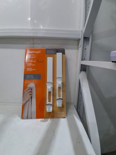 2PK NEATFREAK! Over-the-Door Non-Slip Hooks - WHITE/GREY (MODEL: 1993761) image 2