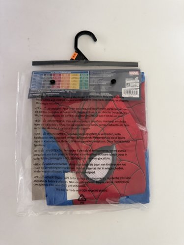 2PC BOYS JAZWARES COSTUME PLAY SPIDERMAN COSTUME JUMPSUIT AND MASK - MEDIUM (8-10) - RED/BLUE image 3