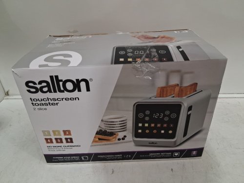 SALTON 2-SLICE TOUCHSCREEN TOASTER - 900W - GREY - (MODEL:ET2151) image 4