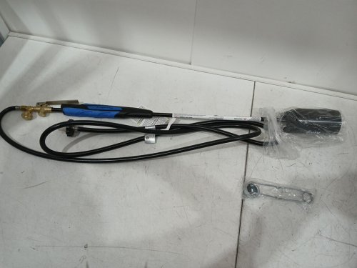 Flame King heavy duty 500,000 btu Propane powered Torch, Weed Burner - 39" long - 10ft hose regulator assembly - blue/black (model: ysn500k) image 4