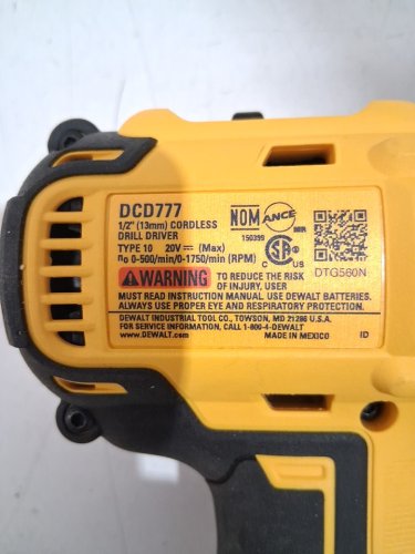 DeWALT 20V 1/2" Brushless Drill Driver (Tool Only) (MODEL: DCD777B) image 3