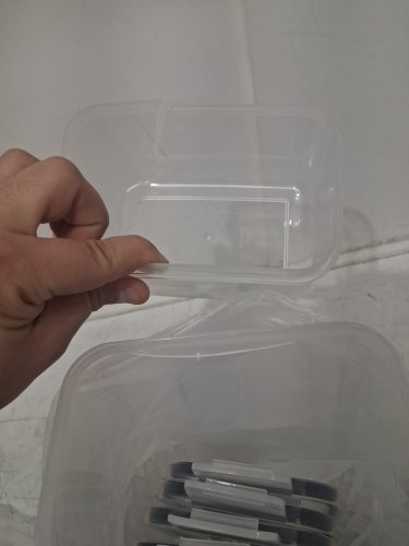 8PC PLASTIC FOOD STORAGE CONTAINER SETS - 2 0.5L - 2 1L - 2 1.5L - 2 2L - Clear (Model: XGBR-TC-PFS-LLCCS1-8P) image 4