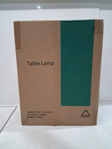 2PK BOBOMOMO RUSTIC TABLE LAMPS - 20" - LINEN (MODEL: amz-t2026awd) image 4