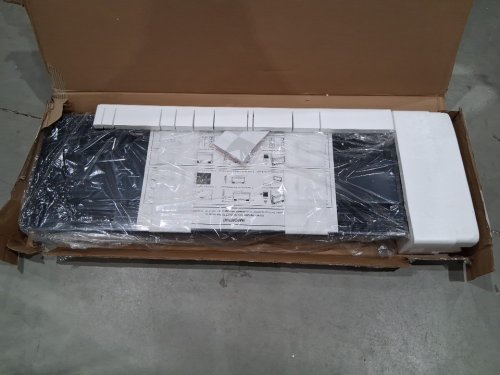costway wall mounted electric fireplace with remote control 12 flame colours - 60" - (black:EP24706) image 3
