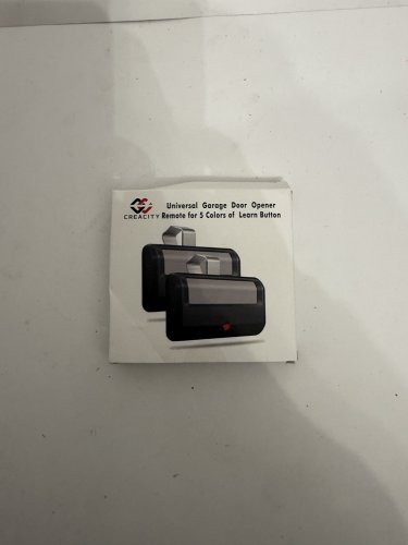 2PK CREACITY UNIVERSAL GARAGE DOOR OPENER REMOTE - BLACK/GREY image 2