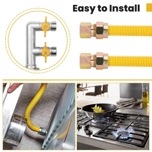 DORMONT Stationary Gas Connector Kit - 3/4" x 24" (MODEL: 0240971) image 2