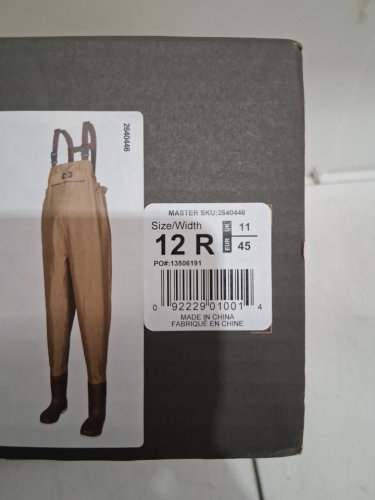 men's white river fly shop Three Forks Stocking-Foot Chest Waders - size 12 regular - light brown (style : 530833321) image 3