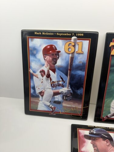 5PC SET COLLECTIBLE MARK MCGWIRE PLATE HOMERUN SET LIMITED EDITION image 2