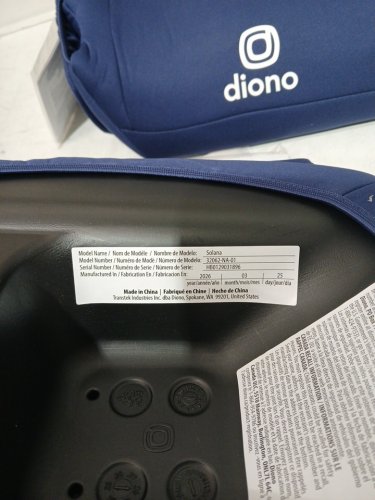 2PK DIONO SOLANA NO LATCH BACKLESS BOOSTER SEAT WITH CUP HOLDERS - BLUE (MODEL: 32062-NA-01) image 4