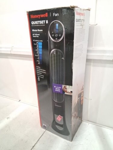 HONEYWELL QUIETSET WHOLE ROOM 40" TOWER FAN WITH OSCILLATION AND REMOTE CONTROL, SLIM PROFILE - BLACK (MODEL: HYF290BC) image 2