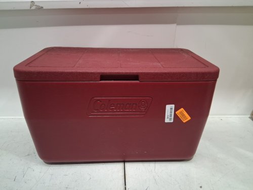 Coleman 2-way handles leak resistant drain Chiller Cooler- 48QT - Red image 2