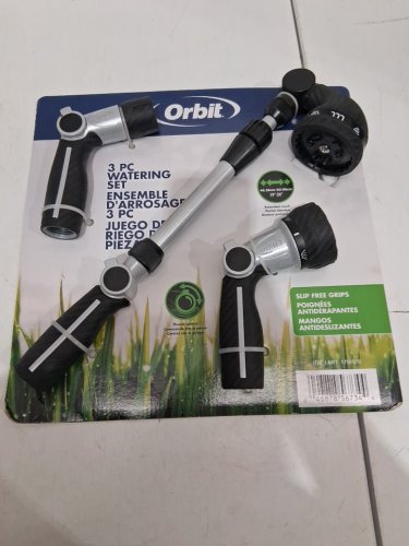 3pc orbit Multi-Pattern watering Nozzles - grey/black (model: 1751976) image 2
