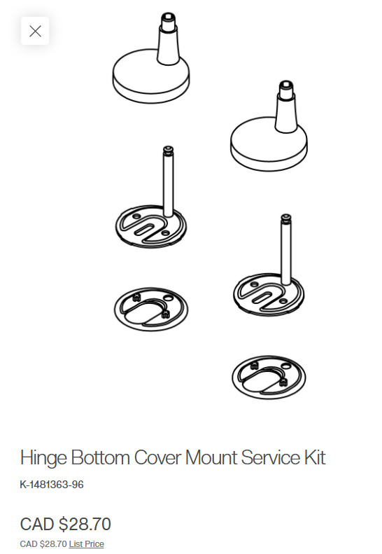 kohler hyten elevated slow-close round toilet seat - 16.75" x 14.8" x 3" - biscuit beige (model: 25876-96) image 4
