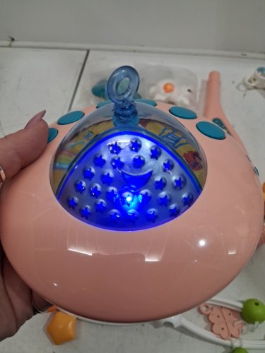 NWT DREAM WORLD DREAMFUL CRIB MOBILE - PINK SPACECRAFT image 2