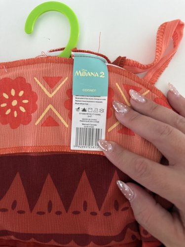 GIRL'S DISNEY MOANA 2 SIMEA COSTUME - 3-4T - ORANGE image 4