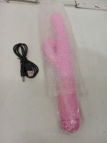 Womens Handheld Telescopic Vibrator with Clitoris Stimulation - Pink image 4