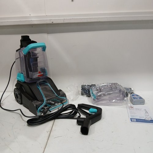 BISSELL POWERCLEAN POWERFUL & LIGHTWEIGHT TURBOBRUSH PET UPRIGHT CARPET CLEANER - 120V - BLUE - (MODEL:3939C) image 3