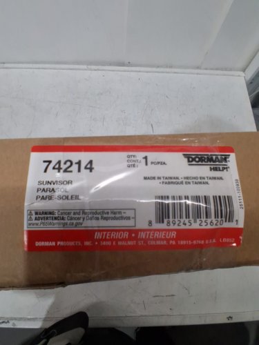DORMAN DRIVER SIDE SUN VISOR - COMPATIBLE WITH SELECT DODGE MODELS (SEE NOTES) - BEIGE (MODEL:74214) image 3