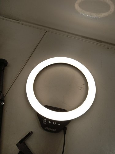 UBeesize Selfie Ring led Light with Stand and Phone holder for Video Recording ＆ Live streaming - 10" ring ' 62" stand - BLACK image 4
