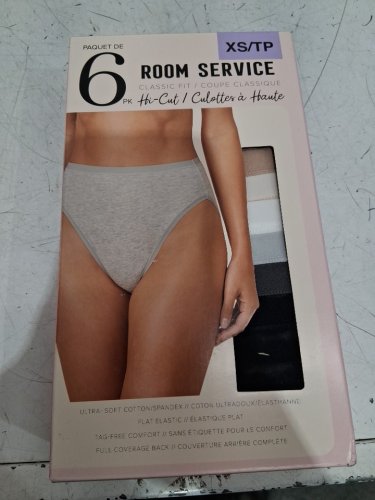 6pk Women's Room Service Classic Fit Hi-cut Ultra-soft Cotton Underwear - extra small - Neutral Colours - (Style: 2964659) image 2