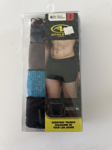 4PK MEN'S ATHLETIC WORKS EVERYDAY TRUNKS - SMALL - ASSORTED COLOURS (STYLE: AW26011008) image 2