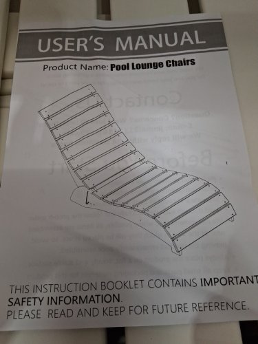 2pk Homenjoy outdoor pool lounge chair with headrest pillow - 300lbs max - white - (model: jj00319) image 14