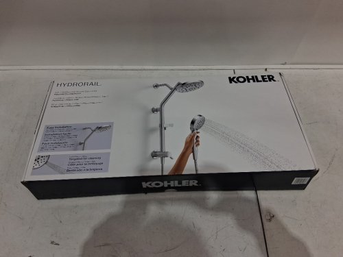 KOHLER HYDRORAIL 3-IN-1 MULTIFUNCTION SHOWER COLUMN WITH 7 SETTINGS - POLISHED CHROME (MODEL: RC38001P-G-CP / 1908718) image 2