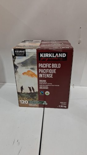 120PK KIRKLAND SIGNATURE ORGANIC EXTRA BOLD DARK ROAST GROUND COFFEE KEURIG K-CUP PODS - PACIFIC BOLD image 2