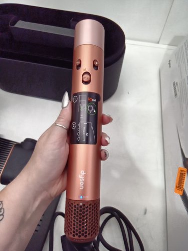 6PC DYSON i.d curly + coily airwrap multi styler and hair dryer with bluetooth - amber silk ( model: hs08) image 8