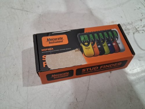 mecurate instrument wall stud finder - black/orange (model: msf60a) image 2