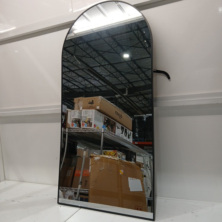COFENY Arched Wall Mounted Mirror - 24" x 48" - black image 3