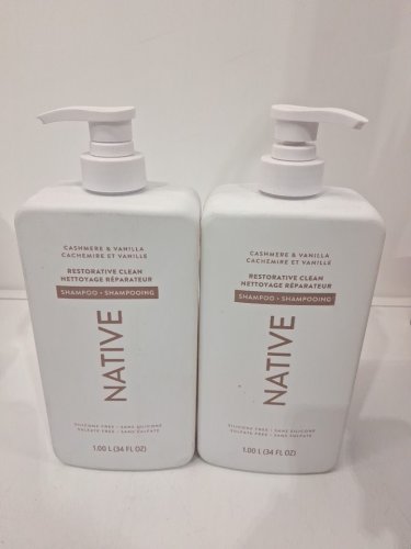 2 native restorative clean shampoo - 1l - cashmere and vanilla image 2