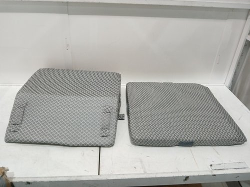2PC KINGPAVONINI ADJUSTABLE leg elevation pillows - grey image 3