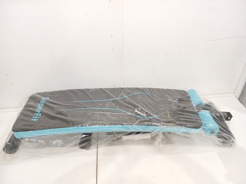 COSTWAY Folding Weight Bench Adjustable Sit-up Board Workout Slant Bench - Blue (MODEL: SP37043BL) image 5
