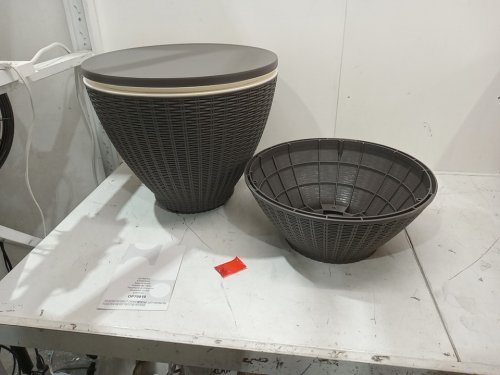 Costway Outdoor Bar Table / Ice Bucket -19" - grey (Model: OP70810gr) image 3