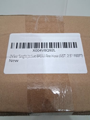 ZYfire Single Jacket Fire Hose with NST Coupling 2-1/2" ID - 100 FT - white image 3