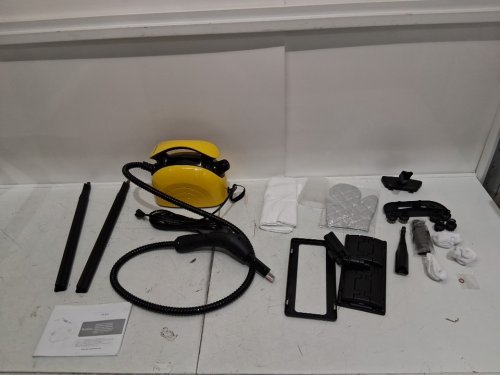 waitbird multi-purpose steam cleaner for home use - 110-120v - 1500w - 38oz tank - black/yellow (model: cb-03a) image 3