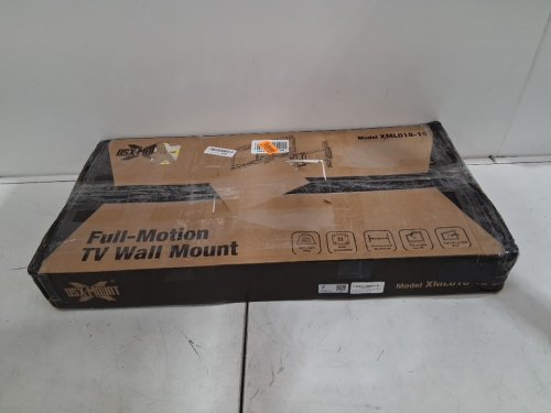 usx mount full motion tv wall mount - fits 32"-90" tv - 150lb - black (model: ‎XML018-15) image 2