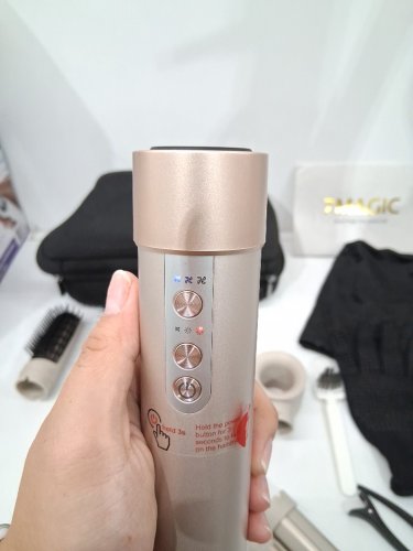 7magic high speed hair dryer brush and 6 in 1 styler - 110 volts - 1200 watts - gold - (model: HB-800) image 6