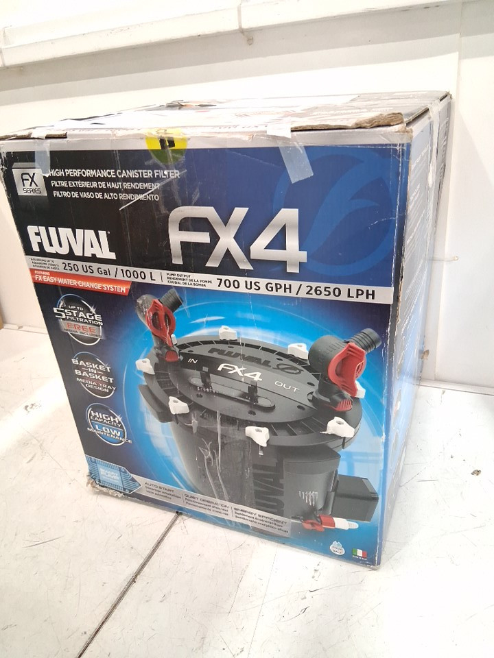 FLUVAL FX4 CANISTER FILTER - 2650L/HR PUMP OUTPUT - 250GAL/1000L aquariums - BLACK (model: A214) image 2