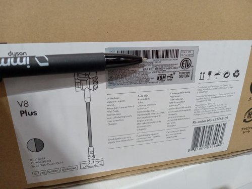 DYSON V8 plus Rechargeable HANDHELD stick VACUUM cleaner with attachments - grey/purple (model: sv25) image 4