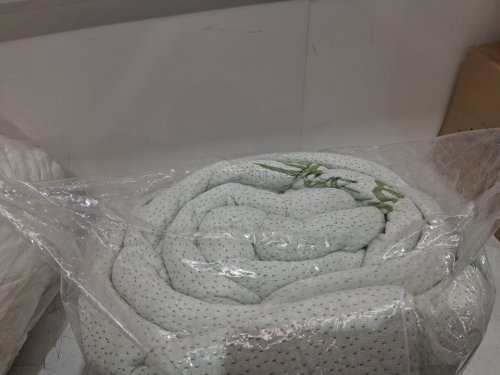 Premium BAMBOO MATtRESS TOPPER for Back Pain - QUEEN (60" x 80") - white/green image 4