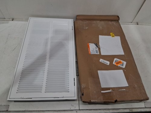 EZ-FLO powder-coated return air filter grille - 12" x 24" - white (model: 61668) image 2