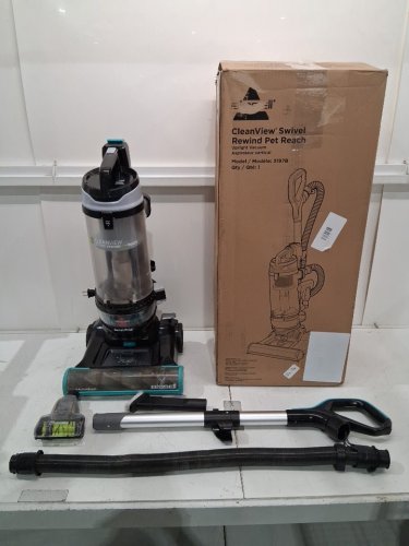 Bissell Cleanview Swivel Rewind Pet Reach Upright Vacuum - Teal (Model: 3197B) image 2
